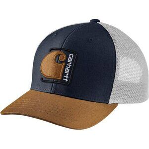 Men's Canvas Mesh Trucker Hat Snapback Cap Adjustable High Profile Hat